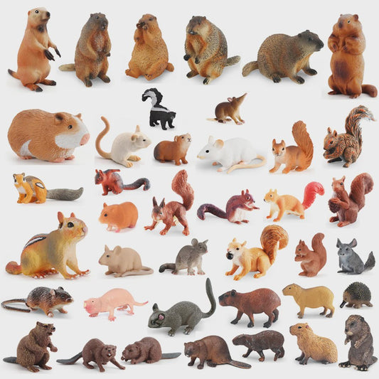 Realistische Dierenfiguren Collectie: Knaagdieren & Wilde Dieren