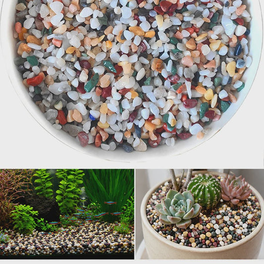 Kleurrijk Aquarium Grind & Bodemzand (200g-800g) - Decoratieve Rivierstenen voor Vistank & Thuisdecoratie