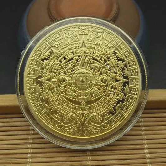 Maya Azteken Kalender Munt - Gouden & Zilveren Herdenkingsmunt