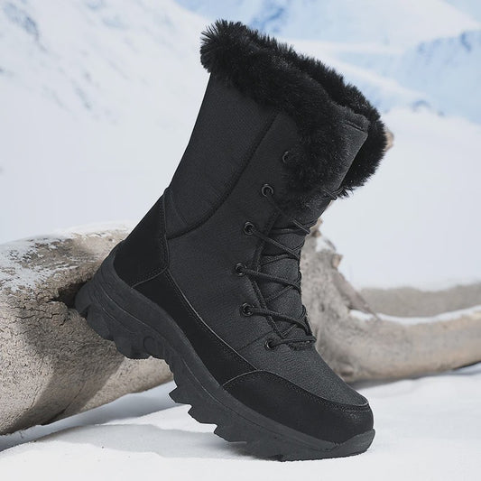 Warme Dames Winter Snowboots - Waterdicht, Antislip & Fleece-Lined Hoge Laarzen