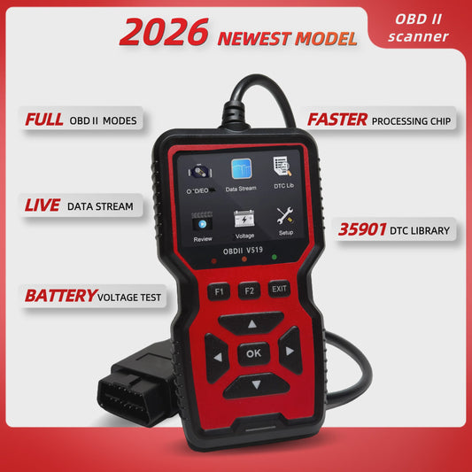 V519 OBD2 Autodiagnose Scanner Tool met Kleurenscherm voor Motorgezondheidscontrole