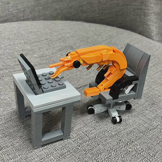 Creatieve Bouwsteen Garnalen Model: Puzzel Speelgoed voor Jong en Oud