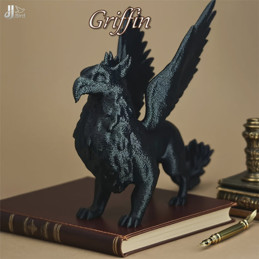 Gothic Griffin Beeld - Duistere Mythologische Creatuur Decoratie