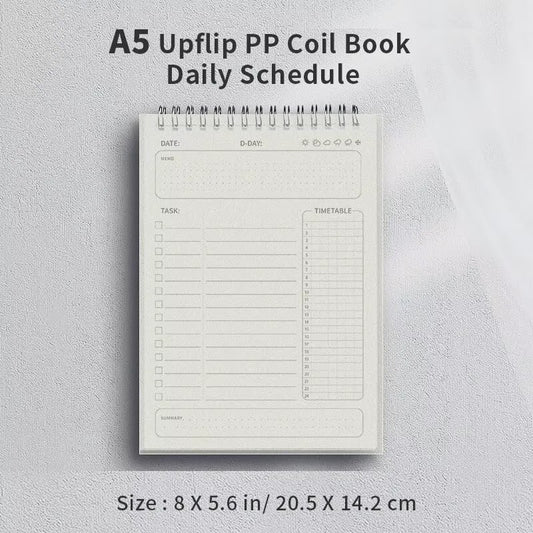 A5 Spiral Agenda & Planner - 160 Pagina's Dagelijkse Planning & To-Do Lijst