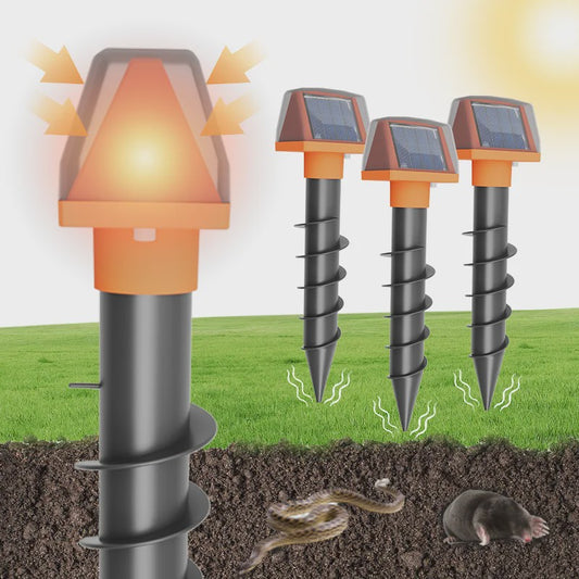 Dubbelzijdige Solar Ongedierteverjager - Effectief tegen Mollen en Slangen