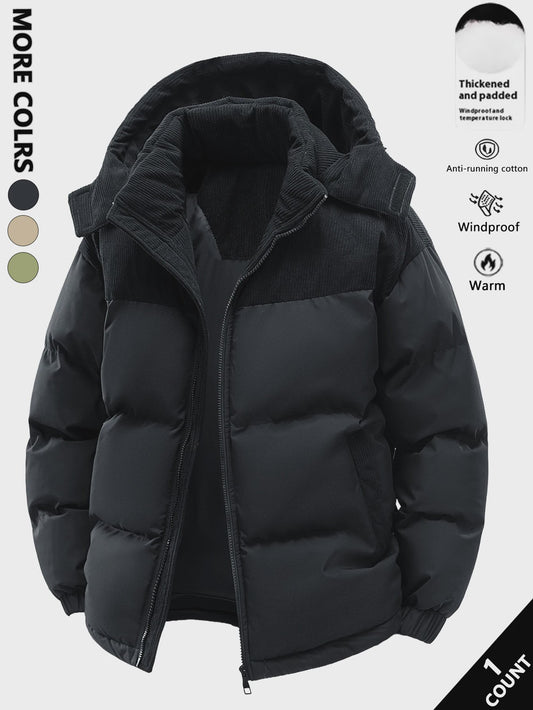 Herfst/Winter Heren Hoodie Jas - Dik, Warm & Winddicht