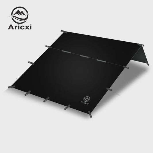 Aricxi Black Coating Tarp - Waterdicht Kampeer Tarp 3x3m & 4x4m