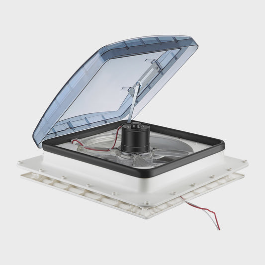40x40cm Dakventilator met 3 snelheden voor Caravan en Camper (12V) - Handmatige bediening