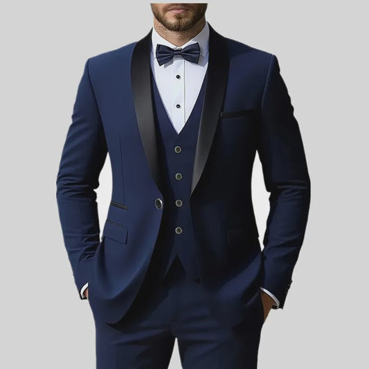 Herenset: Stijlvol Slim Fit Kostuum voor Formele Gelegenheden & Bruiloft