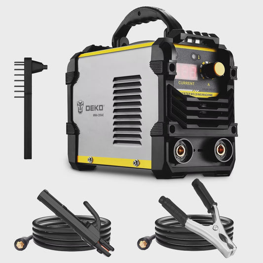 DEKO MMA Lasmachine 200A DC Inverter IGBT - Lichtgewicht & Efficiënt Lassen