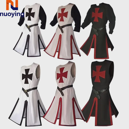 Middeleeuwse Kruisvaarder Tuniek met Riem - Renaissance & Cosplay Kostuum