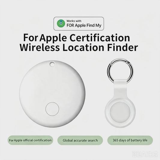 Bluetooth GPS Tracker Sleutelvinder - Compatibel met iPhone Find My App - Anti-verlies Alarm