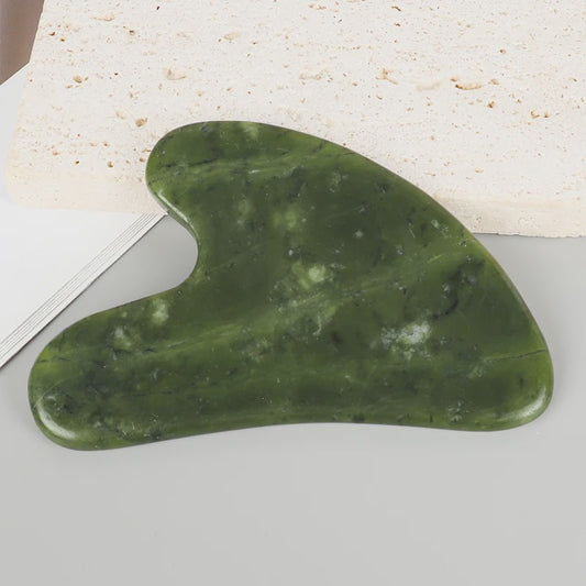 Xiuyan Jade Gua Sha Hartvorm Massagetool voor Gezicht & Nek