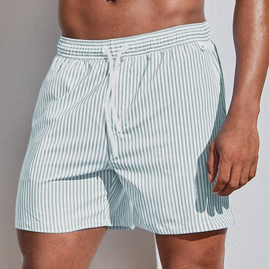 Herenshorts met Verticale Strepen - Zomer Casual Beach & Zwembroek