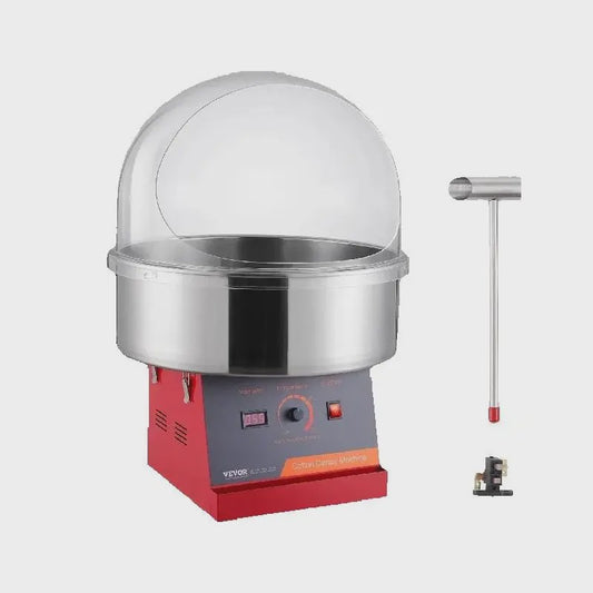 Professionele Suikerspin Machine - Roestvrijstalen Kom & Schep - Commercieel Gebruik