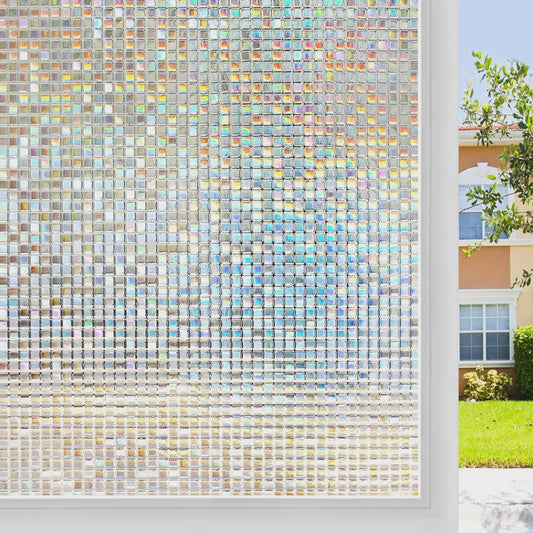 Decoratieve Raamfolie Mozaïek - Statisch Klevend, UV-blokkerend & Privacy