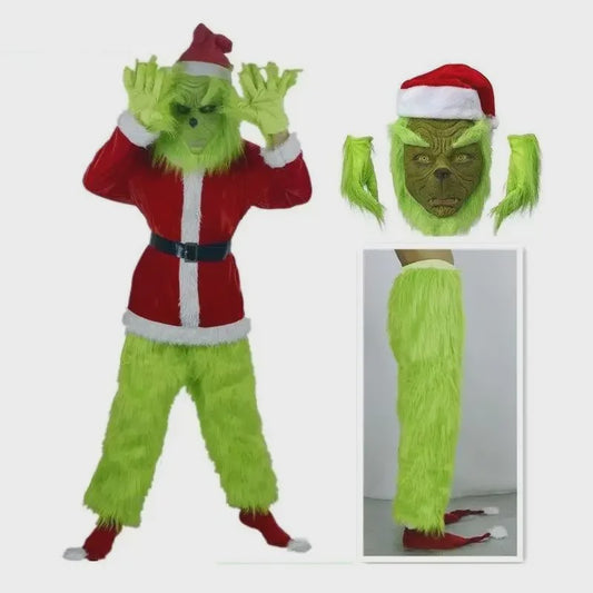 Grinch Kerstkostuum - Compleet Cosplay Outfit voor Feestjes en Cosplay
