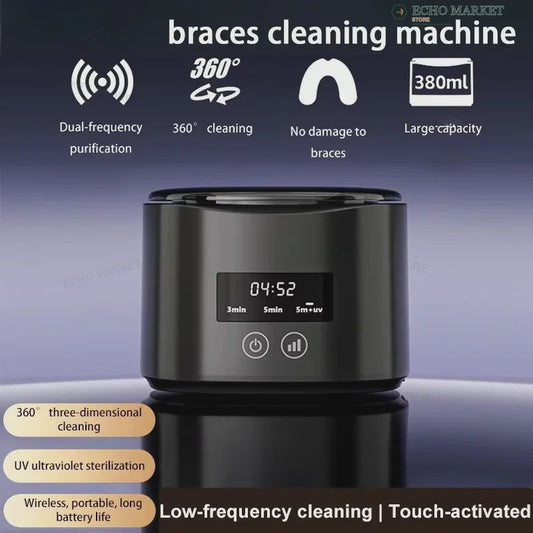 USB Reiniger voor Gebitsreiniging: Kunstgebitten, Aligners, Beugels & Bitjes