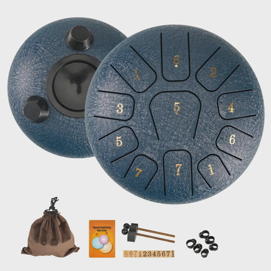 Miwayer 11-Tons Stalen Tongtrommel Geset: Klankhealing voor Yoga, Meditatie & Stressvermindering
