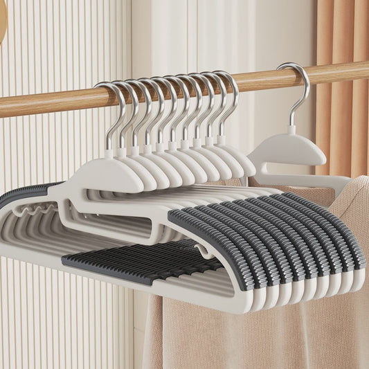 Set van 10 Antislip Kledinghangers - Multifunctioneel & Duurzaam voor Slaapkamer en Kast