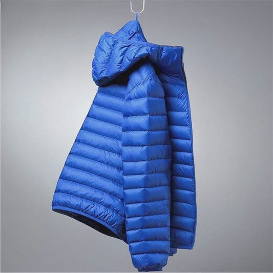 Lichte Heren Winterjas met Capuchon - Strak Design & Warmte