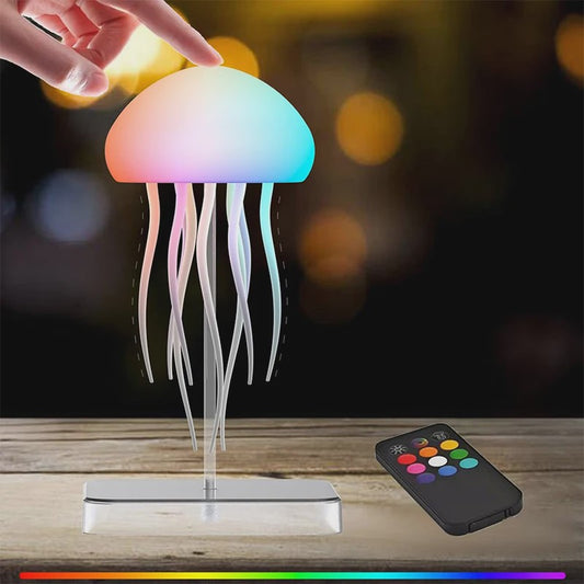 LED Kwallenlamp met 9 Tentakels, Kleurverloop & Afstandsbediening - Sfeervolle Decoratie