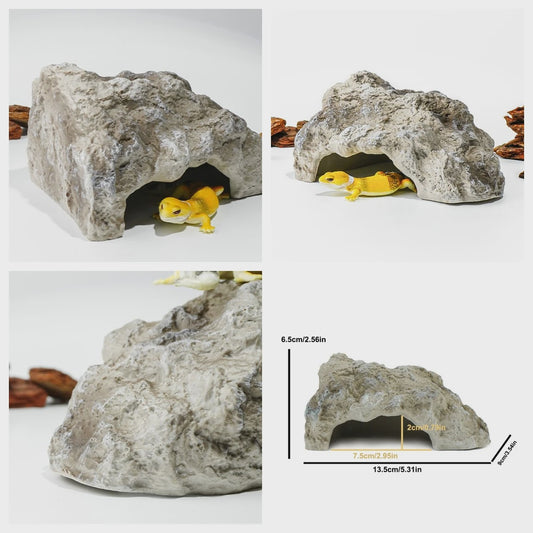 Natuurlijke Rots Schuilplaats & Basking Platform voor Reptielen