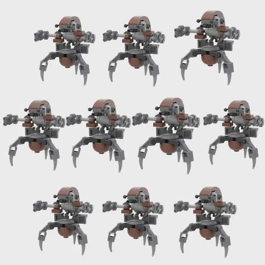 10x Bouwstenen Droideka Destroyer Droids - Star Wars Clone Robot Speelgoed