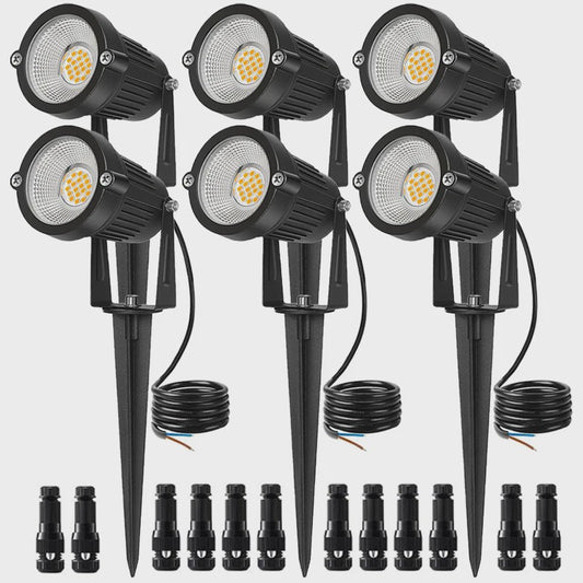Waterdichte LED Tuinspot 7W Warm Wit met Grondspies - IP65 Buitenverlichting