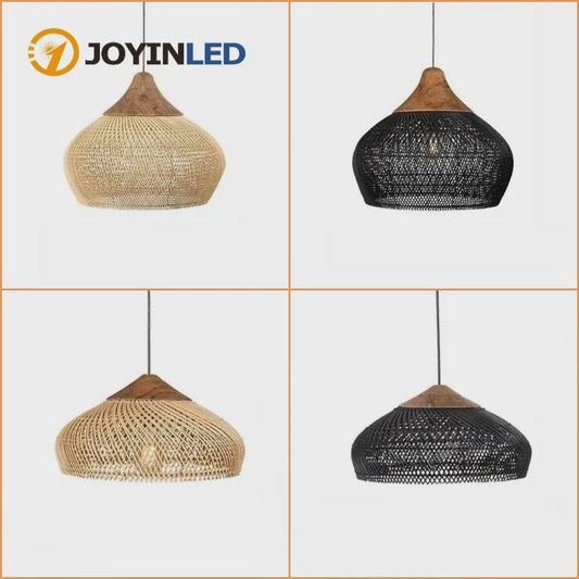 60cm Wabi Sabi Rotan Hanglamp - Japanse Retro Design voor Woonkamer & Eetkamer