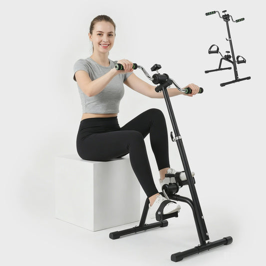 Compacte Hometrainer Fiets voor Benen en Armen - Verstelbare Weerstand - Ideaal voor Senioren en Zittend Gebruik