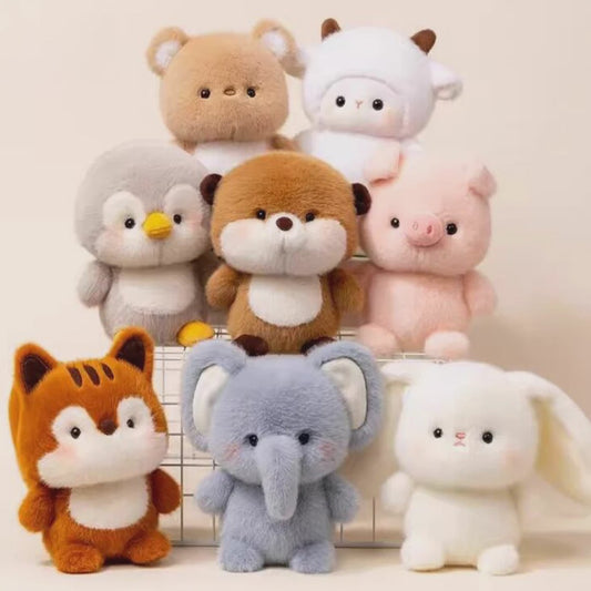 Schattige Pluche Dieren Knuffelpop - Zachte Kawaii Knuffel voor Kinderen