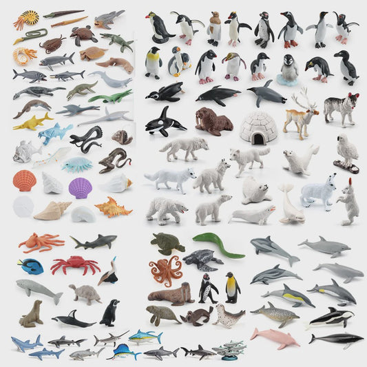 Mini Dieren Figuren Set: Oceaan & Zeeleven Speelgoed voor Kinderen