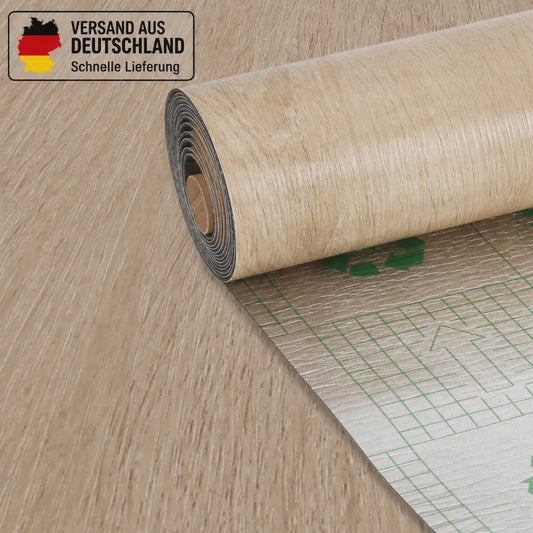 Oak Bruin Vinyl Wrap met Houtnerf Effect - Zelfklevend Behang voor Meubels & Muren (40x300cm)