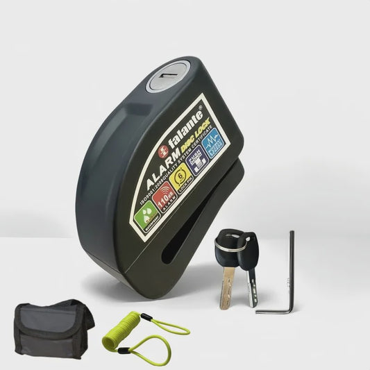 Motor & Fiets Alarm Schijfrem Slot - Aluminiumlegering met 110dB Alarm & Waterdicht