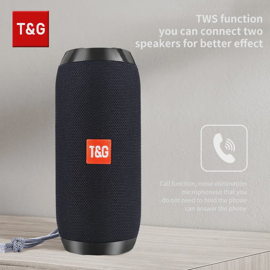 Draagbare Bluetooth Speaker T&G TG117 - Waterdicht, TWS Stereo Geluid & FM Radio