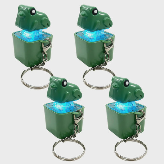 Grappige Kikker Sleutelhanger met Geluid & LED - Oplaadbare Fidget Toy