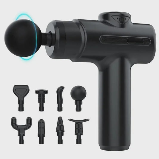 Professionele Massage Gun: Deep Tissue Spierontspanning met 8 Opzetstukken