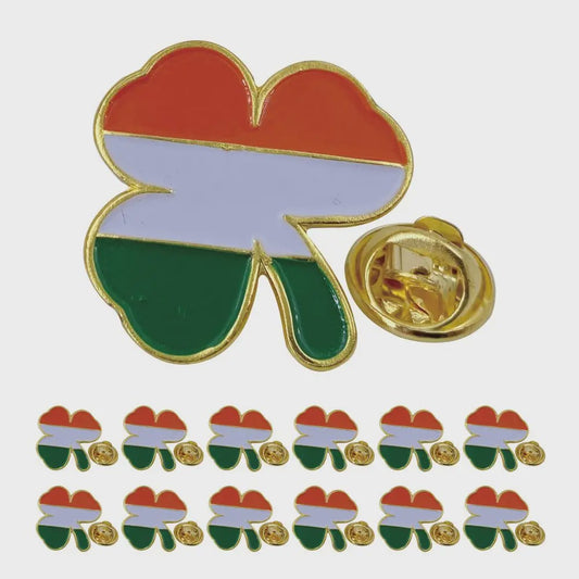 Ierse Klavertje Vier Speldjes - St. Patrick's Day - 5, 10, 50 of 100 Stuks