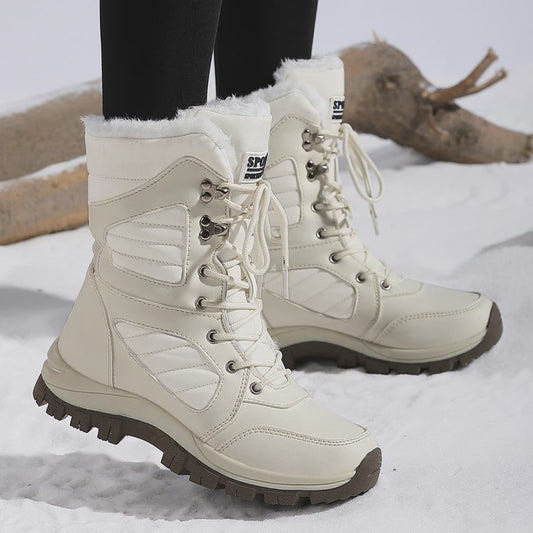 Dames Winter Snowboots Hoge Schacht - Waterdicht & Warm