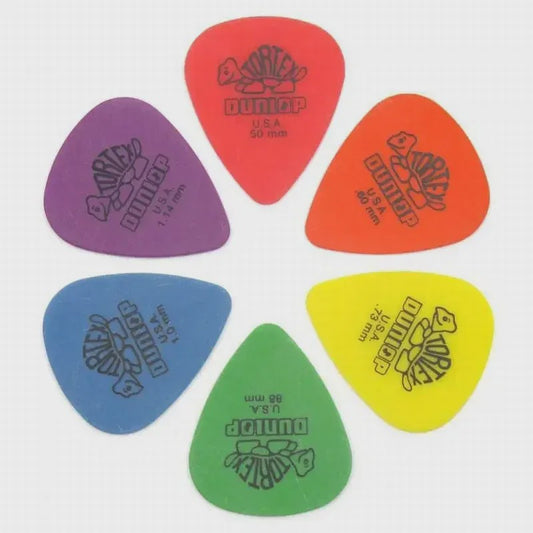 Dunlop Tortex Plectrums Set - 10 Stuks Diverse Diktes voor Gitaar