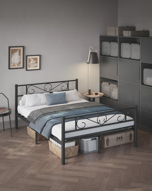 Stijlvol Metalen Bed 140x200 cm - Duurzaam en Elegant Bedframe