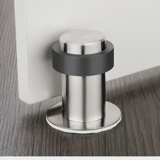 RVS Deurstoppers met Rubber - Duurzame Bescherming voor Vloer en Muur