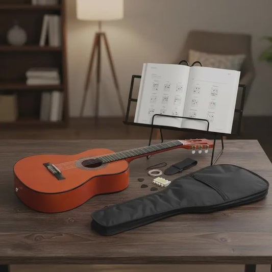 8-delige Klassieke Gitaar Set voor Beginners - 3/4 Maat (36 Inch)