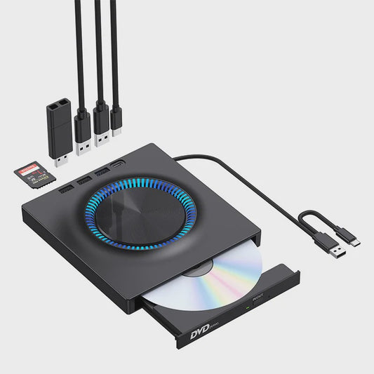 Draagbare Externe USB 3.0 Blu-ray/DVD Brander voor Laptop & Desktop
