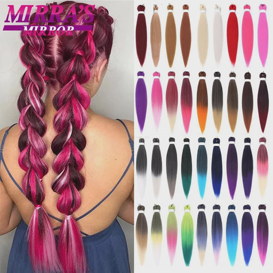 Pre-stretched Braiding Hair 26 Inch - Synthetische Haarverlengingen voor Crochet Braids in Kleuren