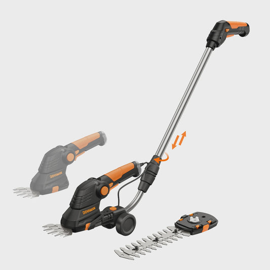 DOVAMANN 3-in-1 Snoeischaar met Telescoopsteel - Draadloos & 2 Bladen voor Tuinonderhoud