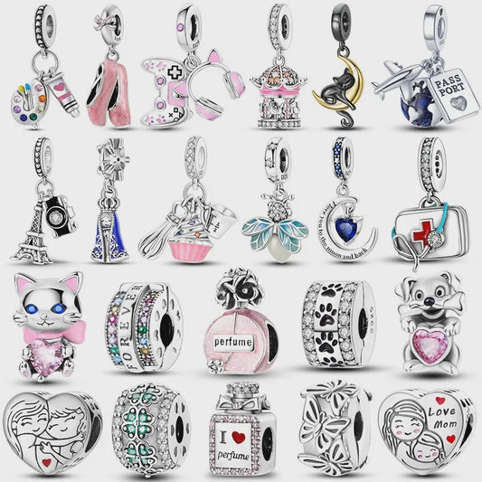 925 Zilveren Bedel - Mode Hanger voor Dames Armbanden