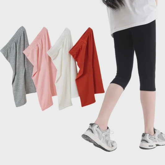 Meisjes Caprileggings - Zomerbroekjes tot de Knie in Candy Kleuren (3-12 Jaar)