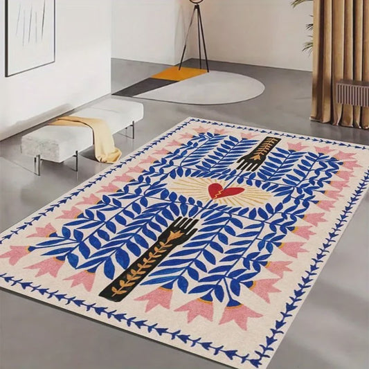 Bohemian Tibetaanse Tijger Vloerkleed - Antislip Decoratief Kleed voor Woonkamer & Slaapkamer